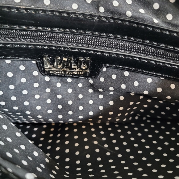 VTG 90's Women LuLu Guinness Puppy Dog Purse Hand Tote Bag - Picture 4 of 5